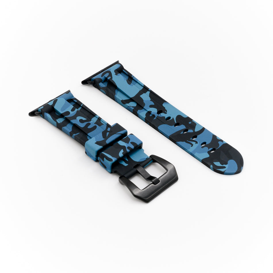 Blue camo apple watch band sale